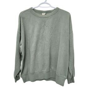 2/$20 H&M Green Crewneck Sweatshirt Top Size: Small